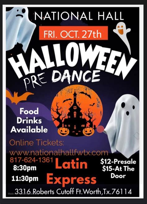 Latin Express Halloween Dance Information