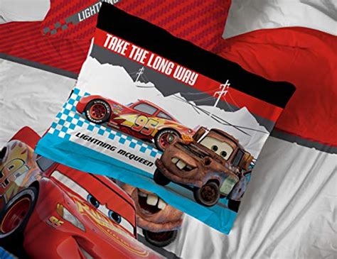 Disney Pixar Cars Racing Machine 7 Piece Queen Bed Set Includes