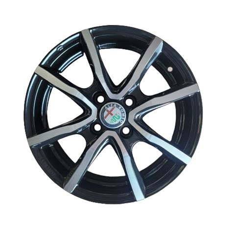 Cerchi Alfa Romeo Mito Mak Milano Nero Diamantati Fiorini Gomme