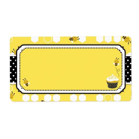 Bumble Bee Name Tag Zazzle Bee Tags Bee Printables Bumble Bee