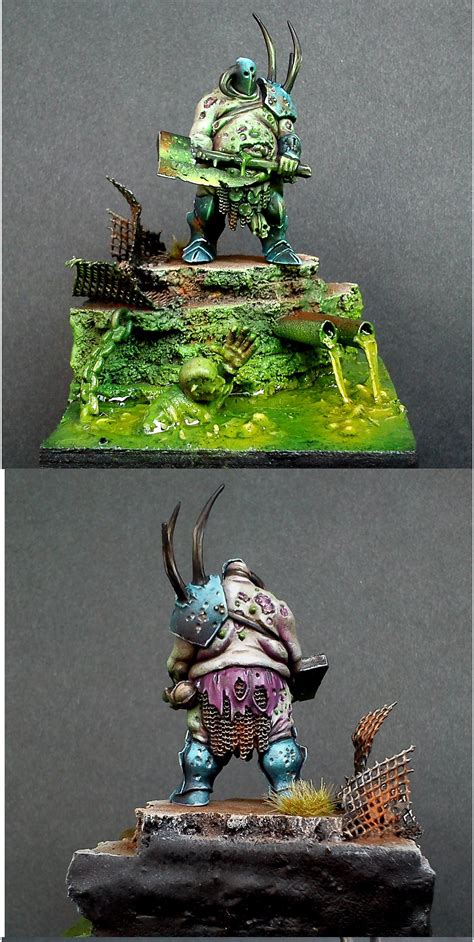 Nurgle Chaos Lord Diorama Figurine Warhammer Warhammer Figures