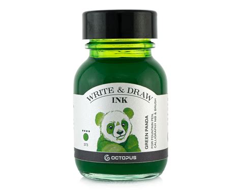 Write And Draw Ink Green Panda Schreib Und Zeichentusche Write