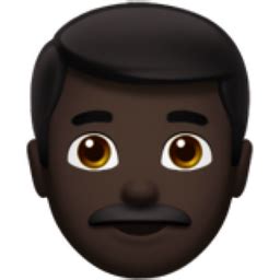 Man: Dark Skin Tone Emoji (U+1F468, U+1F3FF)