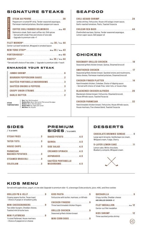 Menu — The Haven @ Hickory Stick