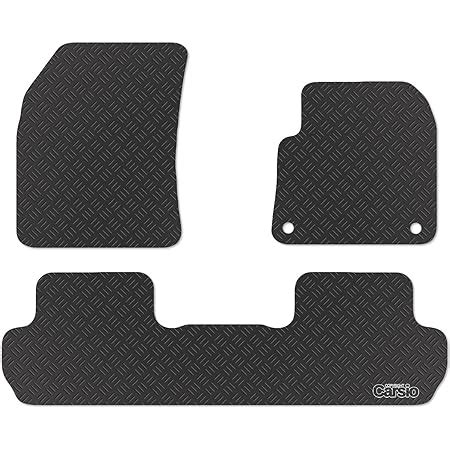 Carsio Tailored Rubber Car Floor Mats For Peugeot 3008 2017 2021 3 Pc