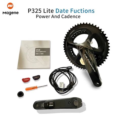 Magene P325 Ultegra R8000 Crankset Power Meter Rechargeable Dual Sided