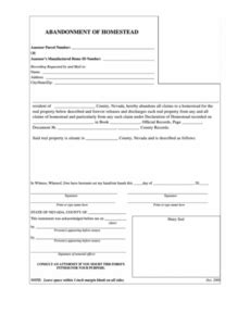 Costum Property Abandonment Notice Template Pdf Tacitproject