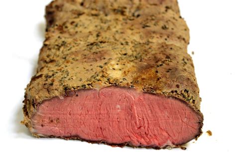 Rosa Gebratenes Roastbeef Geschnitten Fleisch Kaufen