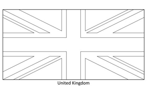 Flag of the United Kingdom coloring page | Free Printable Coloring Pages