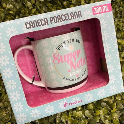 Caneca Porcelana Urban 360 Ml Super Neta Elo7