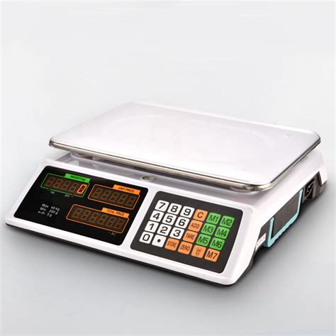 Stainless Steel Digital Price Computing Scale 40 Kg Electronic Weighing