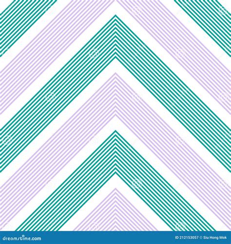 Rainbow Chevron Diagonal Stripes Seamless Pattern Background Stock