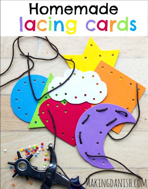 Homemade Lacing Cards