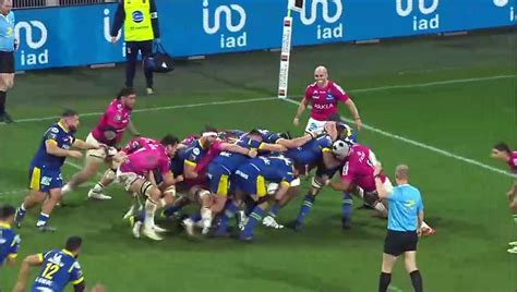 TOP 14 Essai De Etienne FALGOUX ASM ASM Clermont Union Bordeaux