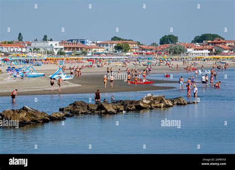 Italy Emilia Romagna Porto Garibaldi Prov Ferrara The Beach