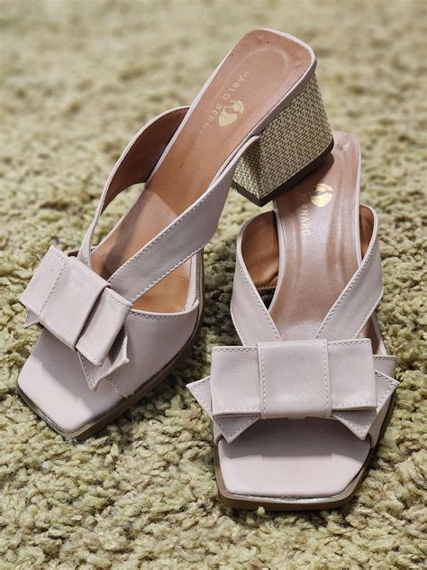 Tamanco Laço Nude Pablo Bernard Life Beauty Calçados e acessórios masculinos e femininos