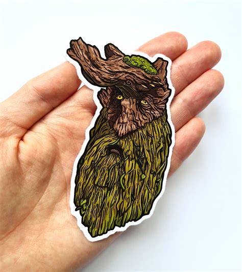 Ent Tree Sticker Fantasy Art - Etsy