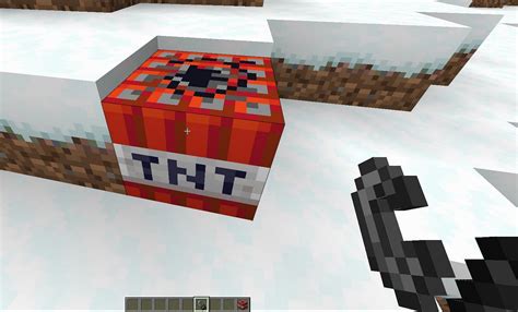 How to blow up a TNT block in Minecraft