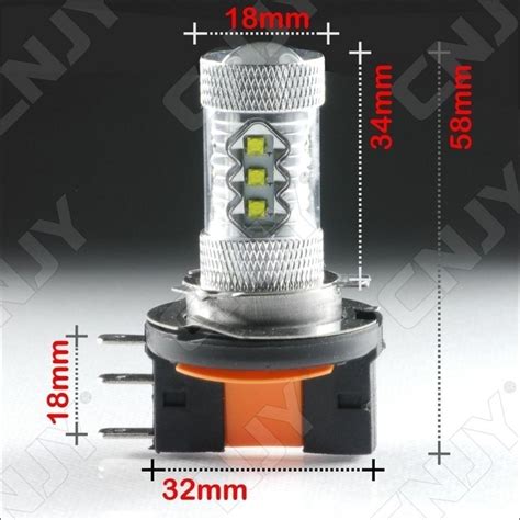 Ampoule Led H Cree Xpe W W Drl Canbus Culot Pgj T K