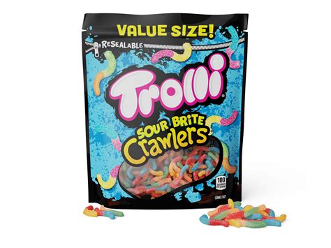 2 Pack Trolli Sour Brite Crawlers Sour Gummy Worms Very 57 Off