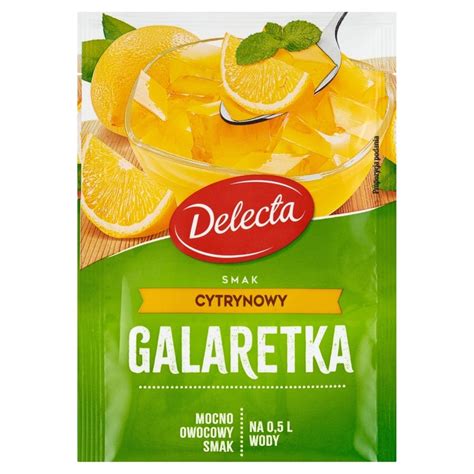 Delecta Galaretka smak cytrynowy 70 g Zakupy online z dostawą do domu