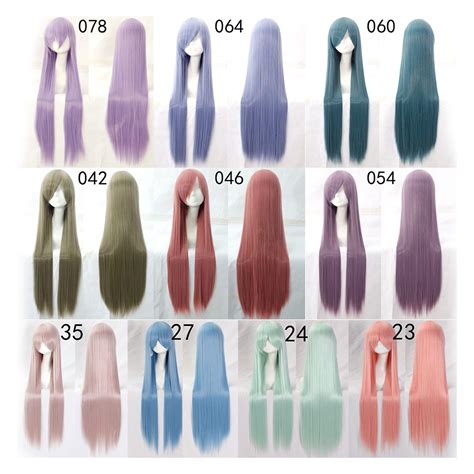 Jual 099 PASTEL ASH Wig Base 100 Cm Lurus Wanita Cosplay Rambut Palsu