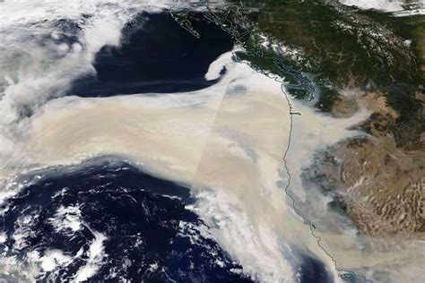 PHOTO: Satellite imagery shows origin of wildfire smoke - Langley ...