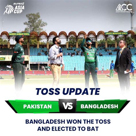 Asia Cup Litton Faheem Come In As Bangladesh Win Toss Elect To Bat