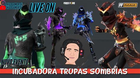 FREE FIRE AO VIVONOVA INCUBADORA TROPAS SOMBRIASSQUAD RANKEDLIVE