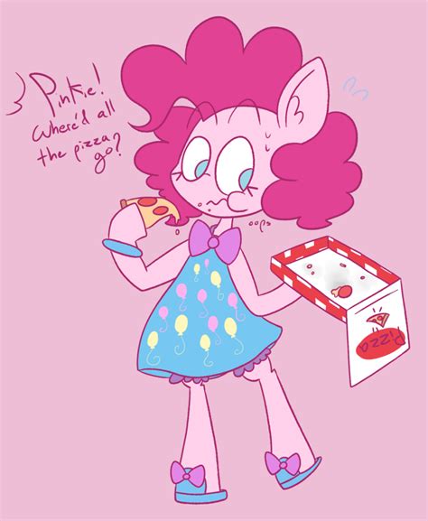 1314580 Safe Artist Typhwosion Pinkie Pie Semi Anthro Eating