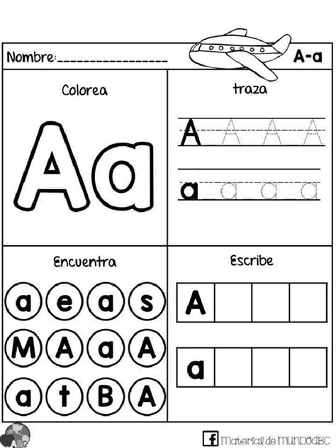 Colorea Traza Y Escribe Por Materiales Educativos Para Maestras Pdf