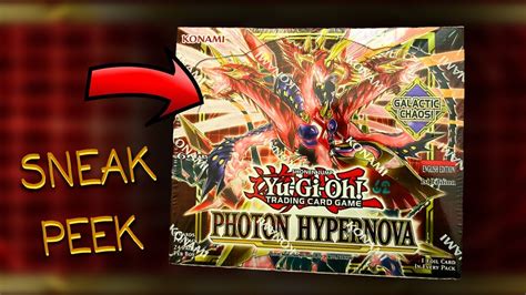 Yu Gi Oh Sneek Peek Photon Hypernova Opening Youtube