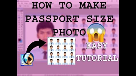 How To Make Passport Size Photo In Adode Photoshop Easy Tutorial Youtube