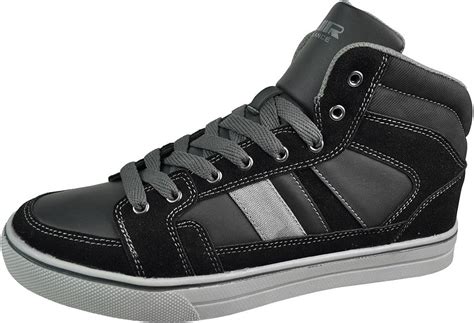 Amazon.com | Air Balance Mens High Top Stylish Casual Shoes Black ...