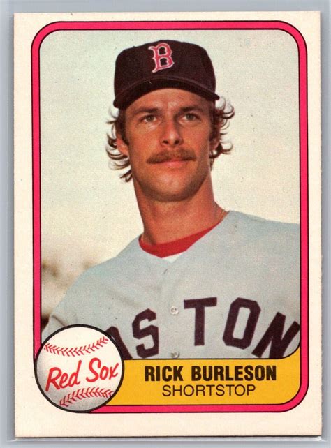 1981 FLEER RICK BURLESON 225 NM EBay