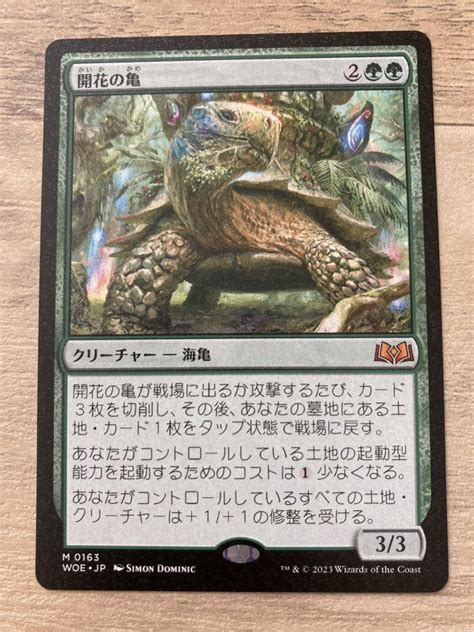 Yahoo オークション Mtg 日本語版 開花の亀 エルドレインの森