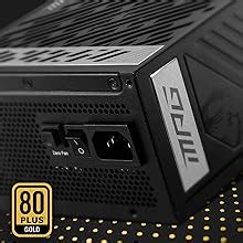 Msi Mpg A G Pcie Bloc D Alimentation Prise Eu W Certifi