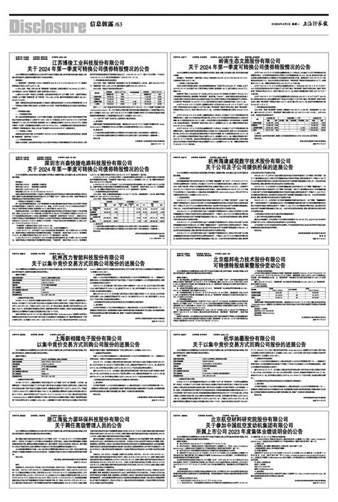 2024年04月02日 第63版：信息披露 上海证券报