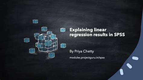 Interpretation Of Linear Regression In SPSS YouTube