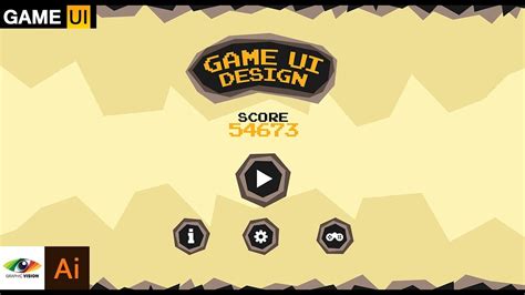 Design Easy Game Ui Buttons In Adobe Illustratormobile Game Menu