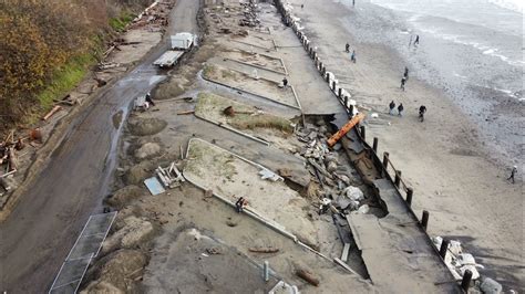 Storm Damage To Seacliff State Beach January Youtube