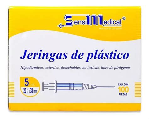 Jeringas De Plastico Hipodermicas Ml G X Mm Caja C Capacidad