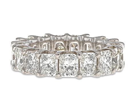 Radiant Cut Diamond Eternity Band 868 Carats Ms Rau