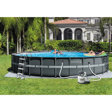 Intex Frame Pool Set Ultra Rondo Xtr Cm X Cm Grau Kaufen Bei Obi