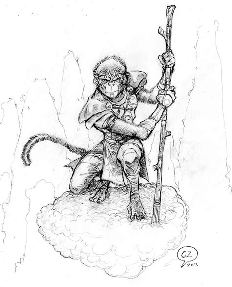 Monkey King (Sun Wukong) sketch by OZartwork on DeviantArt