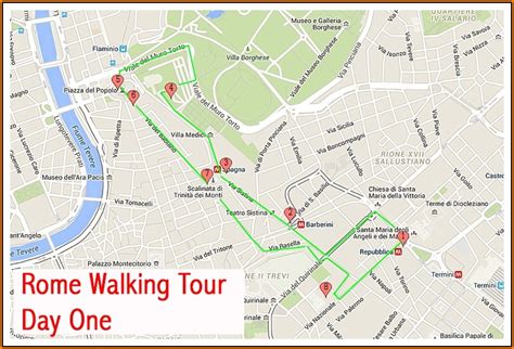 Walking Tour Map Of Rome - map : Resume Examples #Wk9yeLR93D