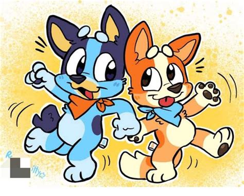 Bluey Y Bingo Felices 😄 Bluey Español Amino