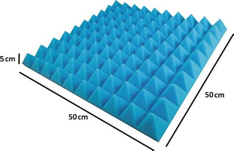 MATA AKUSTYCZNA WYGŁUSZAJĄCA PIRAMIDA 50x50x5 6szt ERLI pl