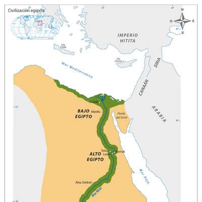 Mapa Civilizacion Egipcia