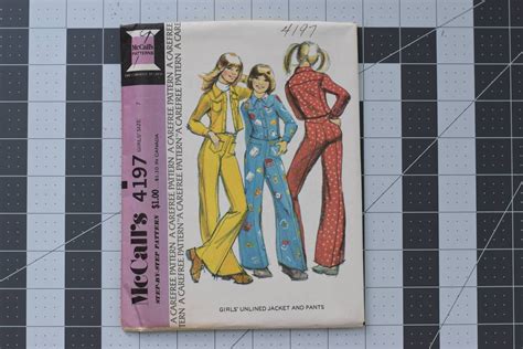 Retro 70 S Mccall S Step By Step Pattern Girls Etsy